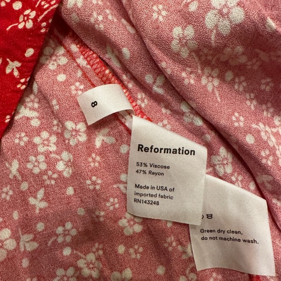 Reformation Floral Open Back Dress - Picture 6 of 7